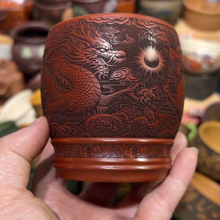 紫砂茶杯宜兴紫砂主人杯