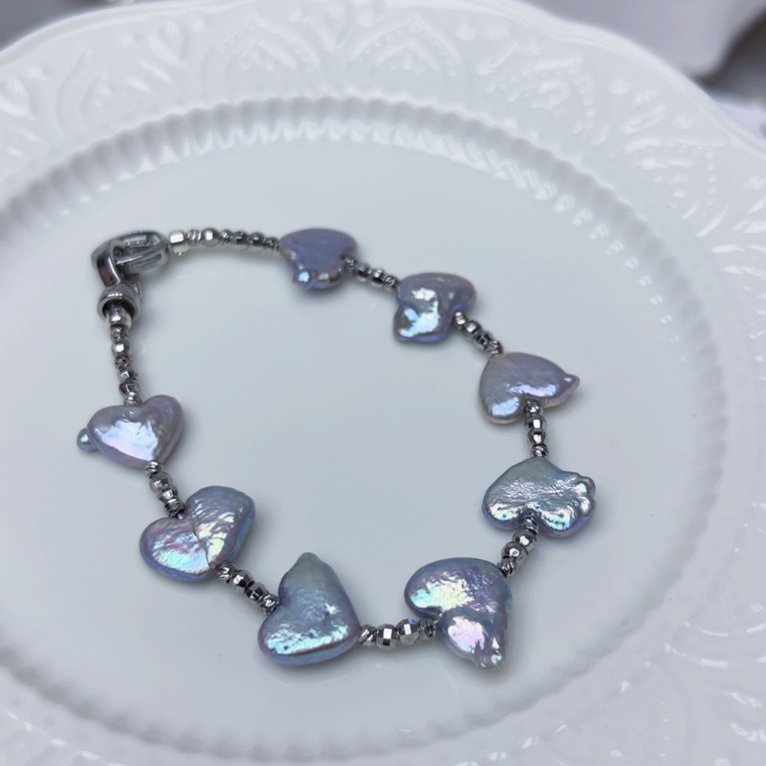 淡水珍珠手绳银S925镶嵌