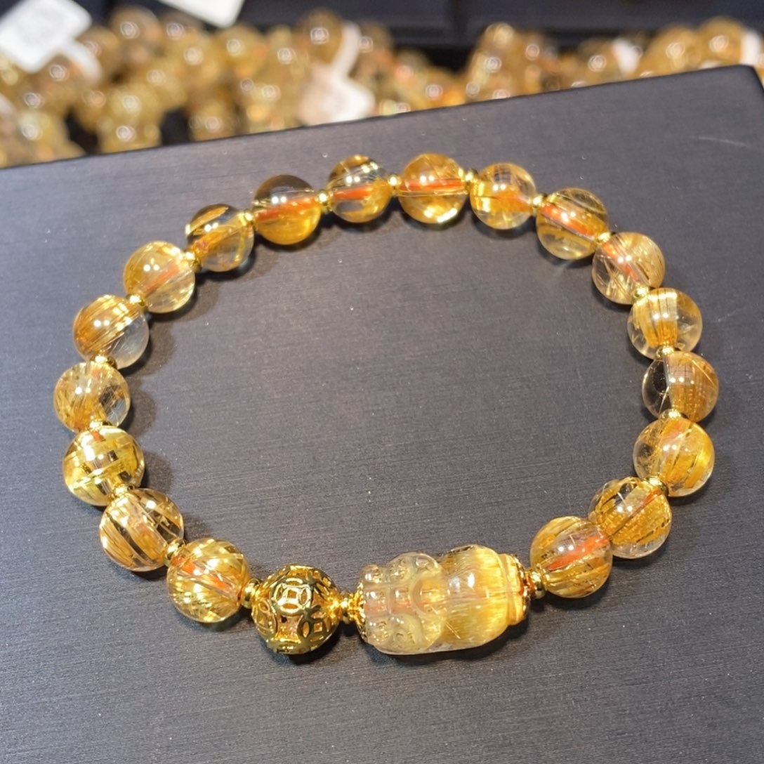 水晶手链未镶嵌手链7.5m m