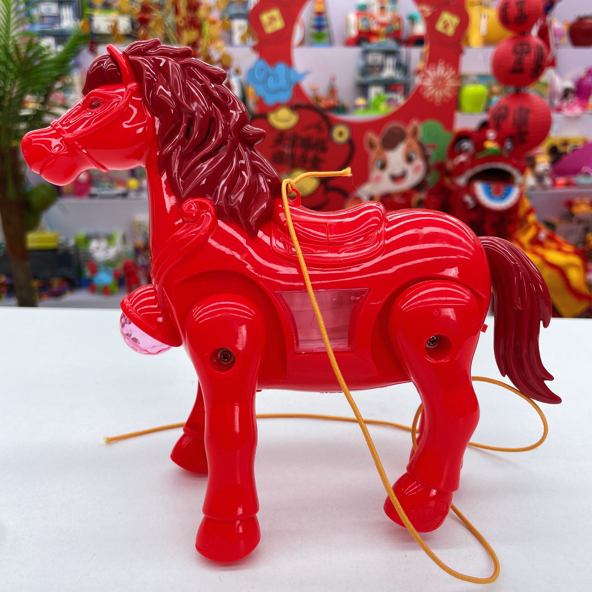 电动牵绳大号无翅声光跳萌宠益智早教启蒙科学实验自备3节5号电池