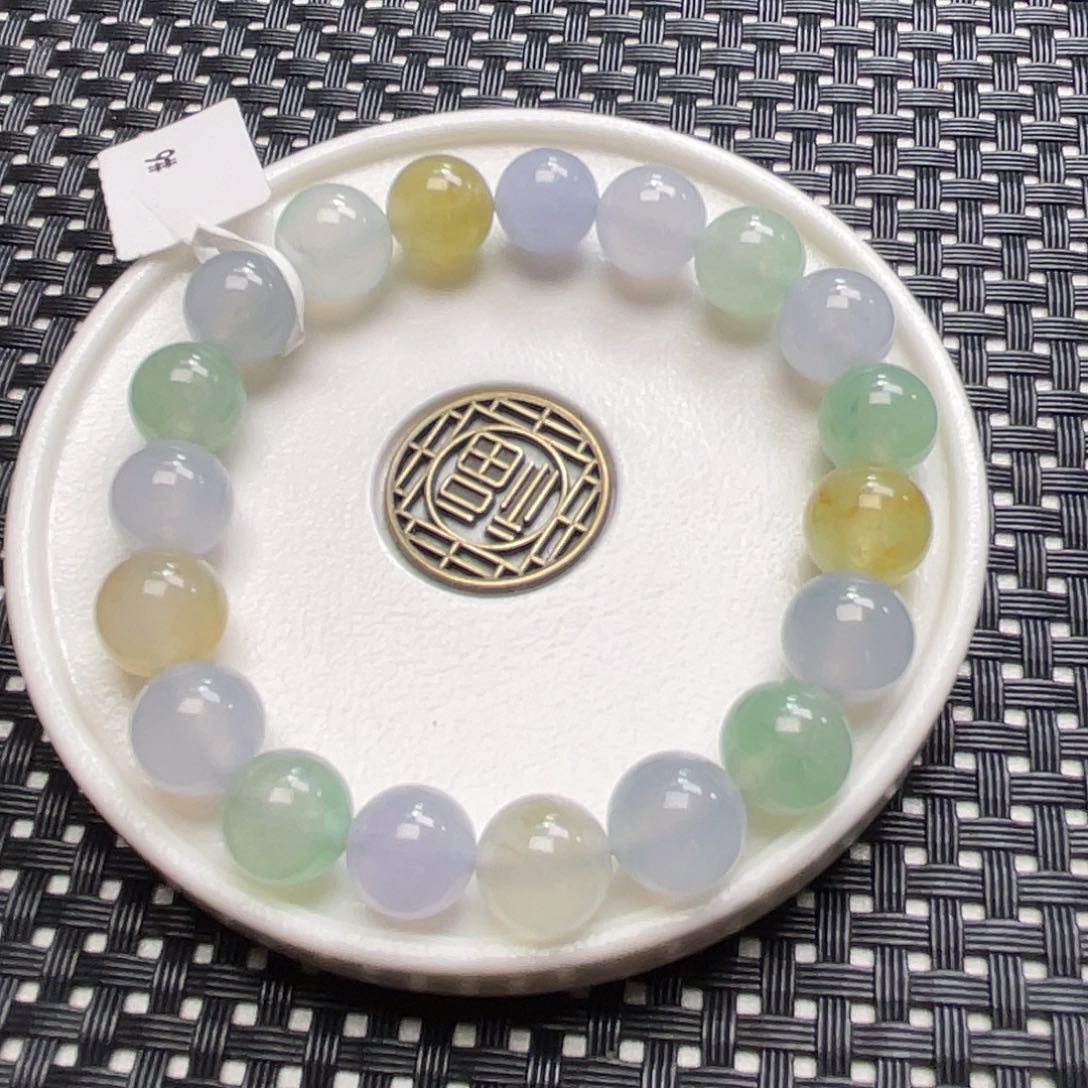 翡翠手链未镶嵌卡9.6