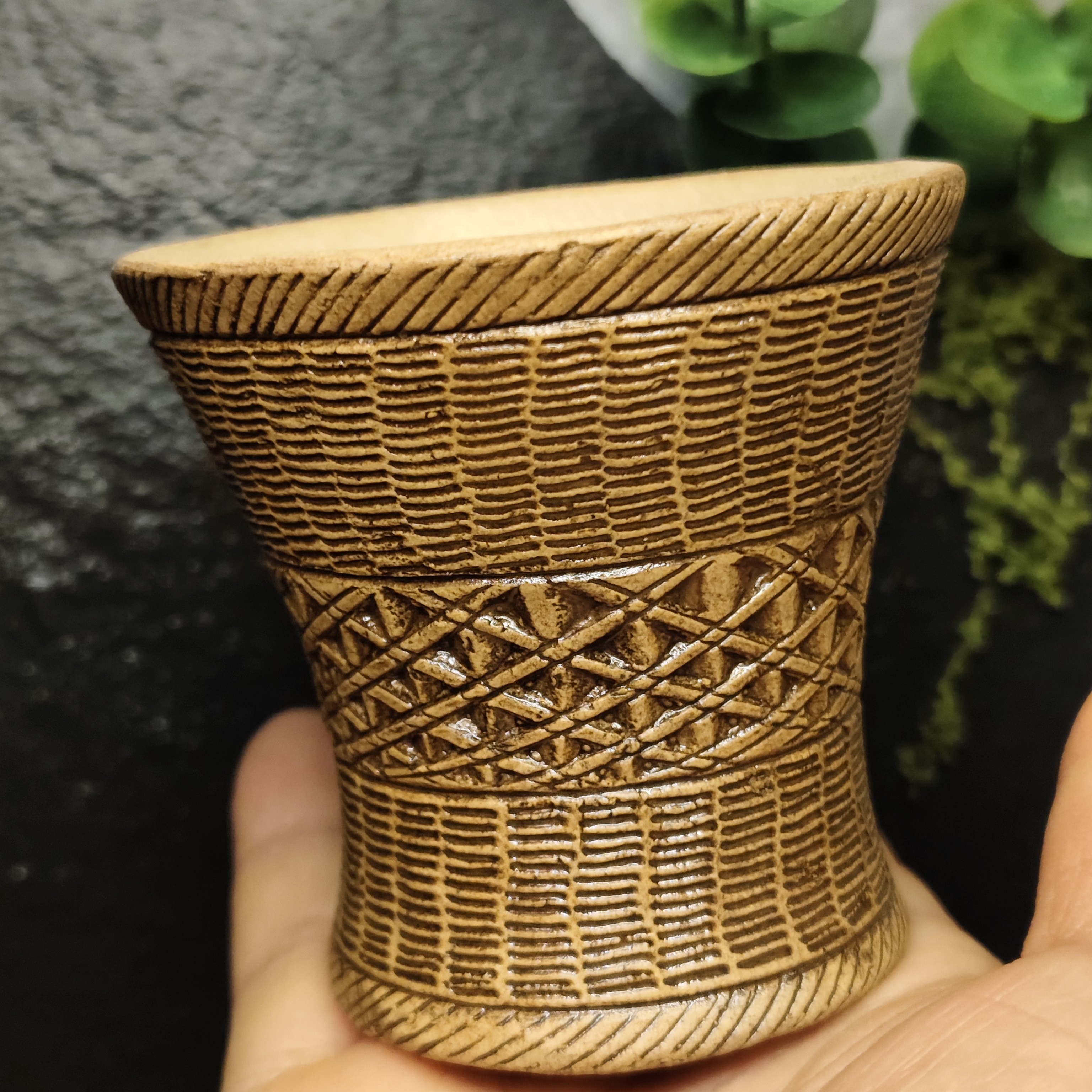 文创精美手工制作背篓茶杯