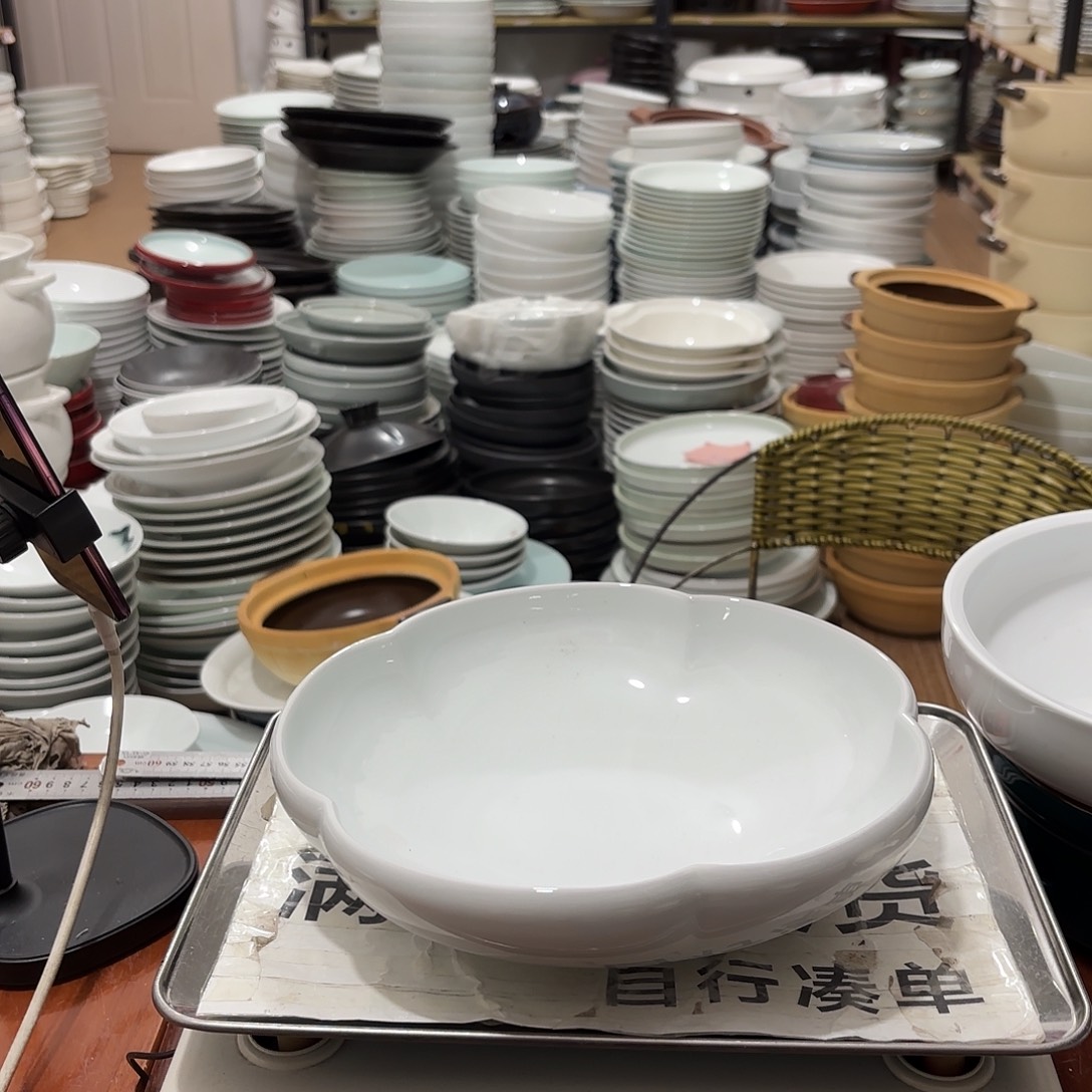 白瓷景德镇高温酒店陶瓷18两只