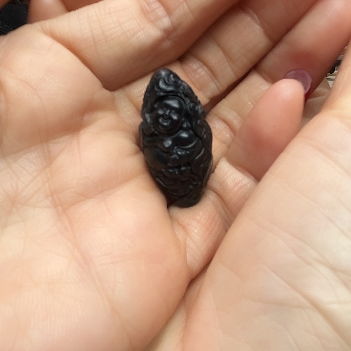 和田玉（墨玉）未镶嵌手链财富双全