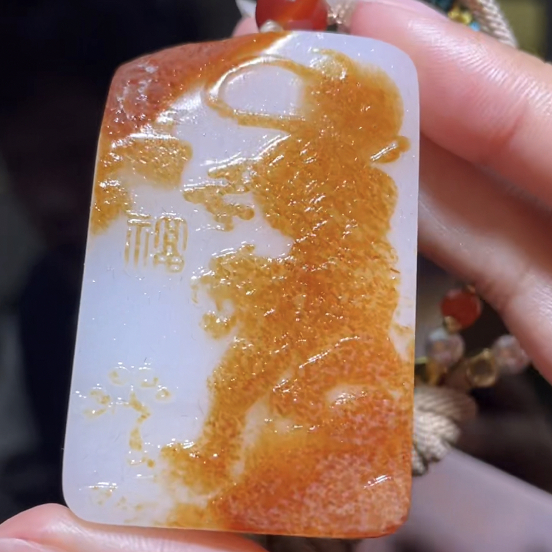 手把件货玉石把玩件文玩摆件D2