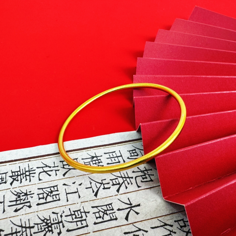  【六六专属】CSSZ035古法素圈精致细手镯