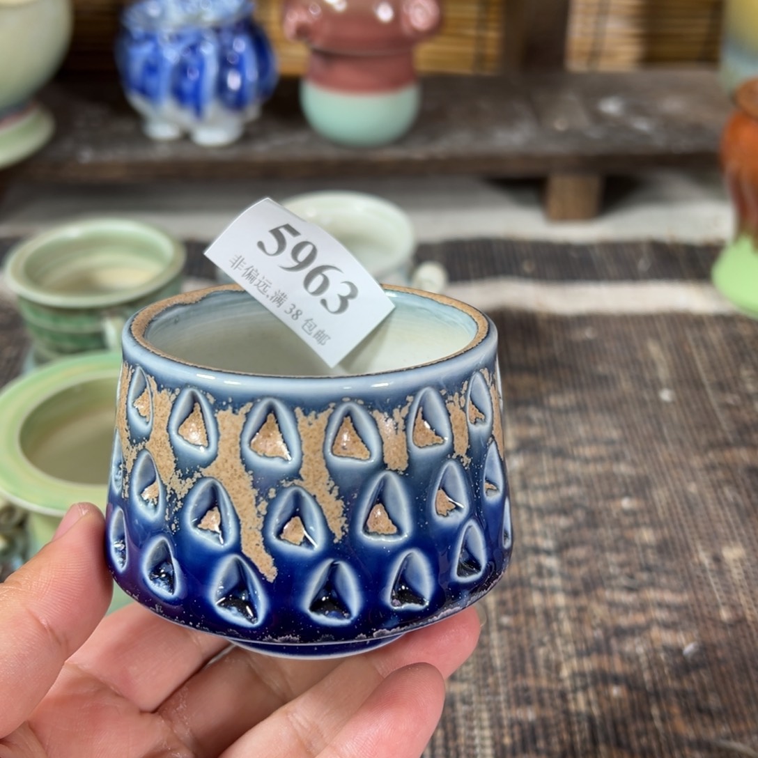 红陶景德镇手工花盆