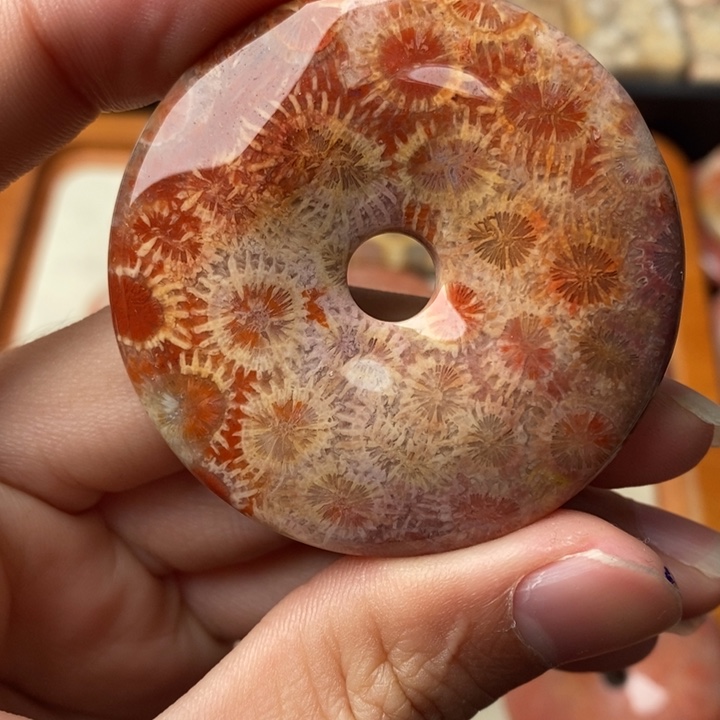 硅化玉颈饰未镶嵌四****石