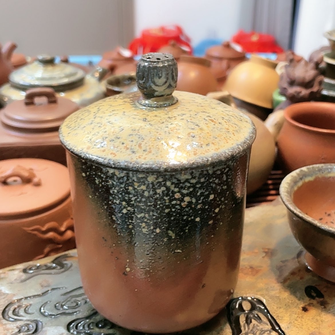 【闪购商品】紫砂茶壶盖杯柴烧