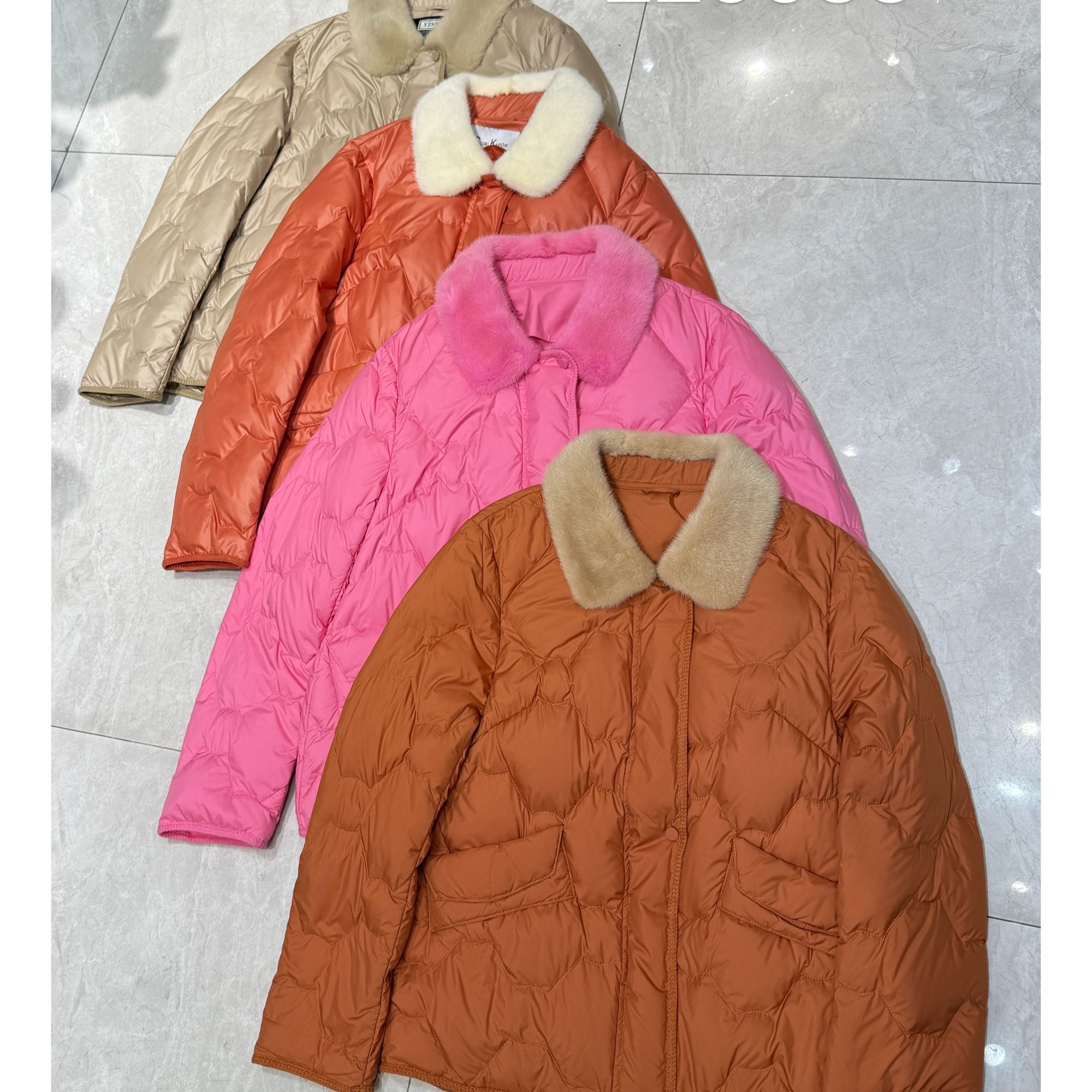 220055插肩袖轻薄款百搭冬季羽绒服秋冬保暖单排扣修身型