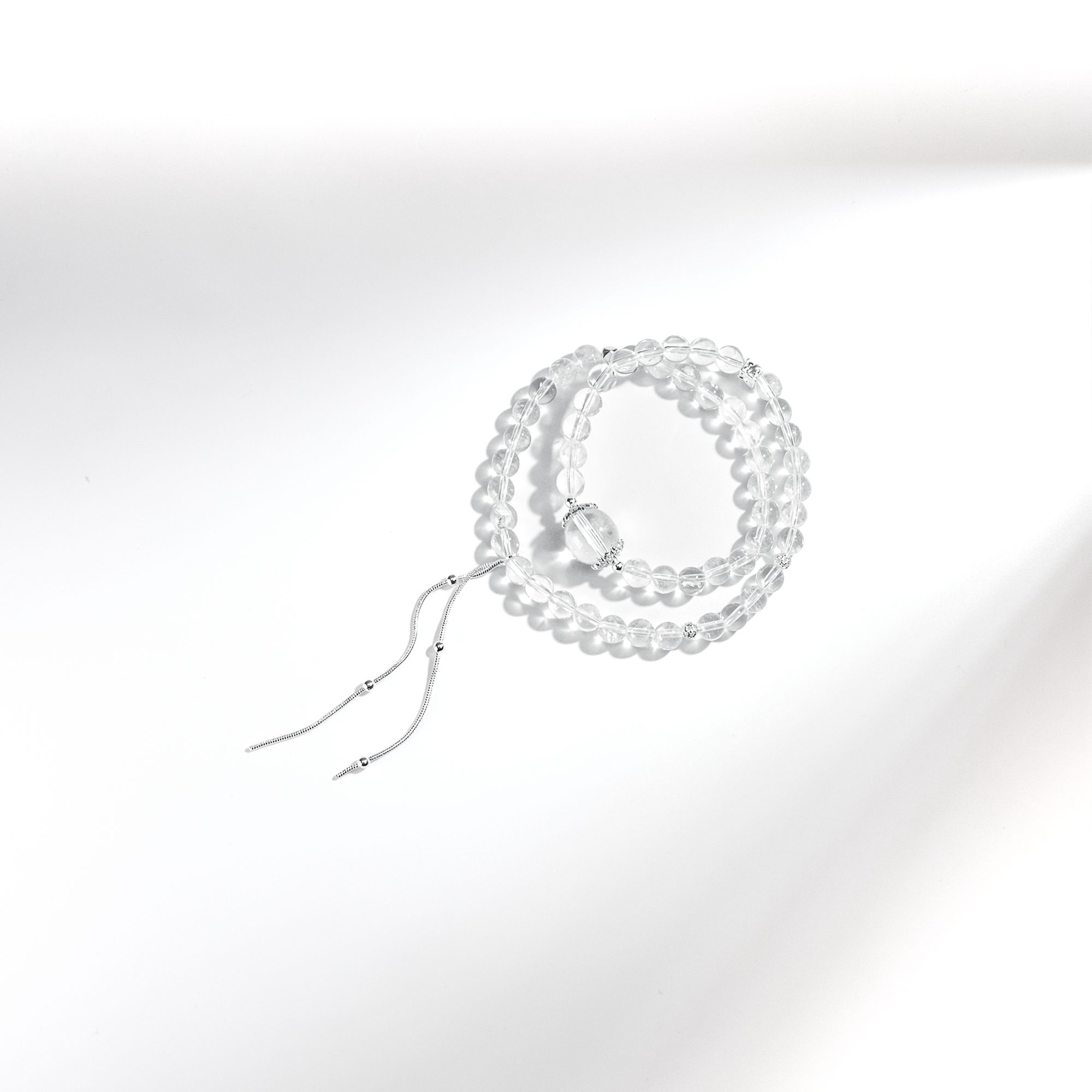 白水晶圆珠冰晶玉露双圈6mmFYS-A852