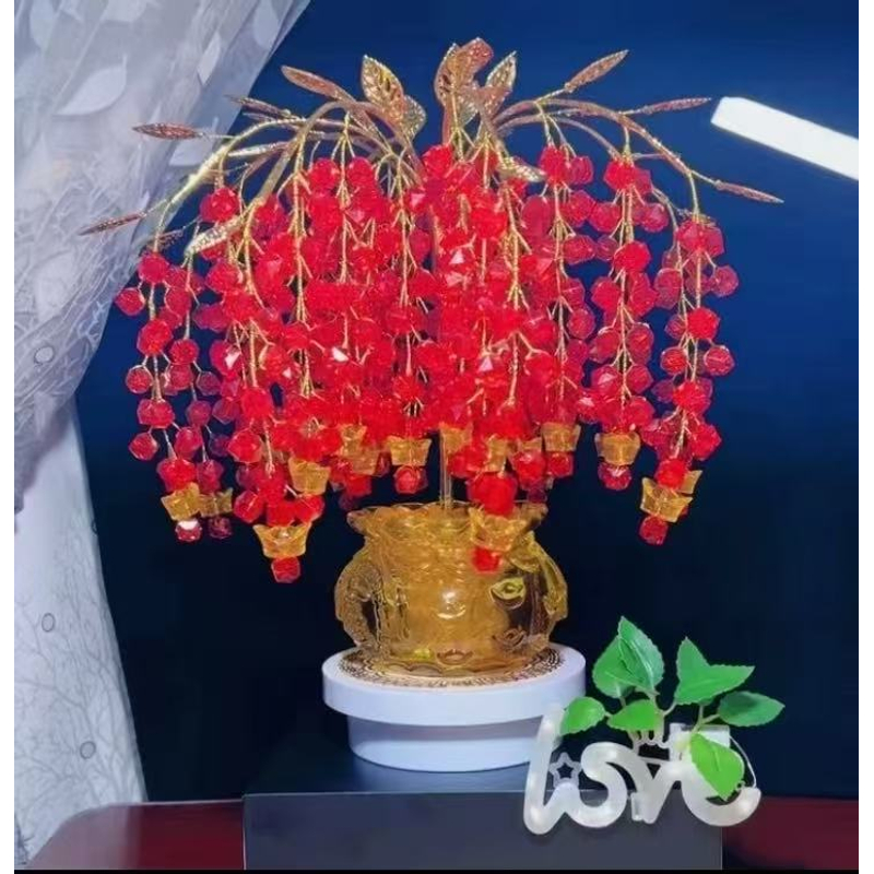 摇钱树（菱形珠版）手工DIY材料包