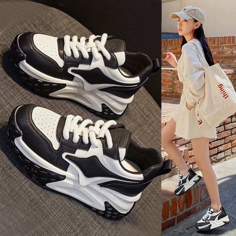 D北极星 2025新款港风休闲百搭老爹鞋女时尚潮流休闲鞋699