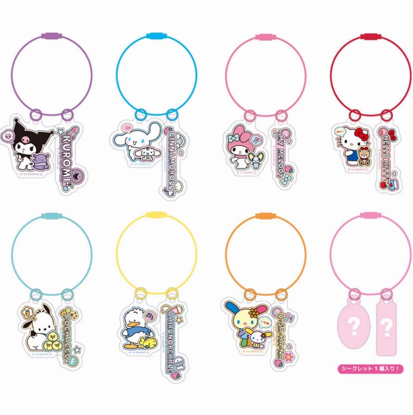 【五五拆卡】Sanrio三丽鸥 名字系列钥匙扣挂件 盲袋