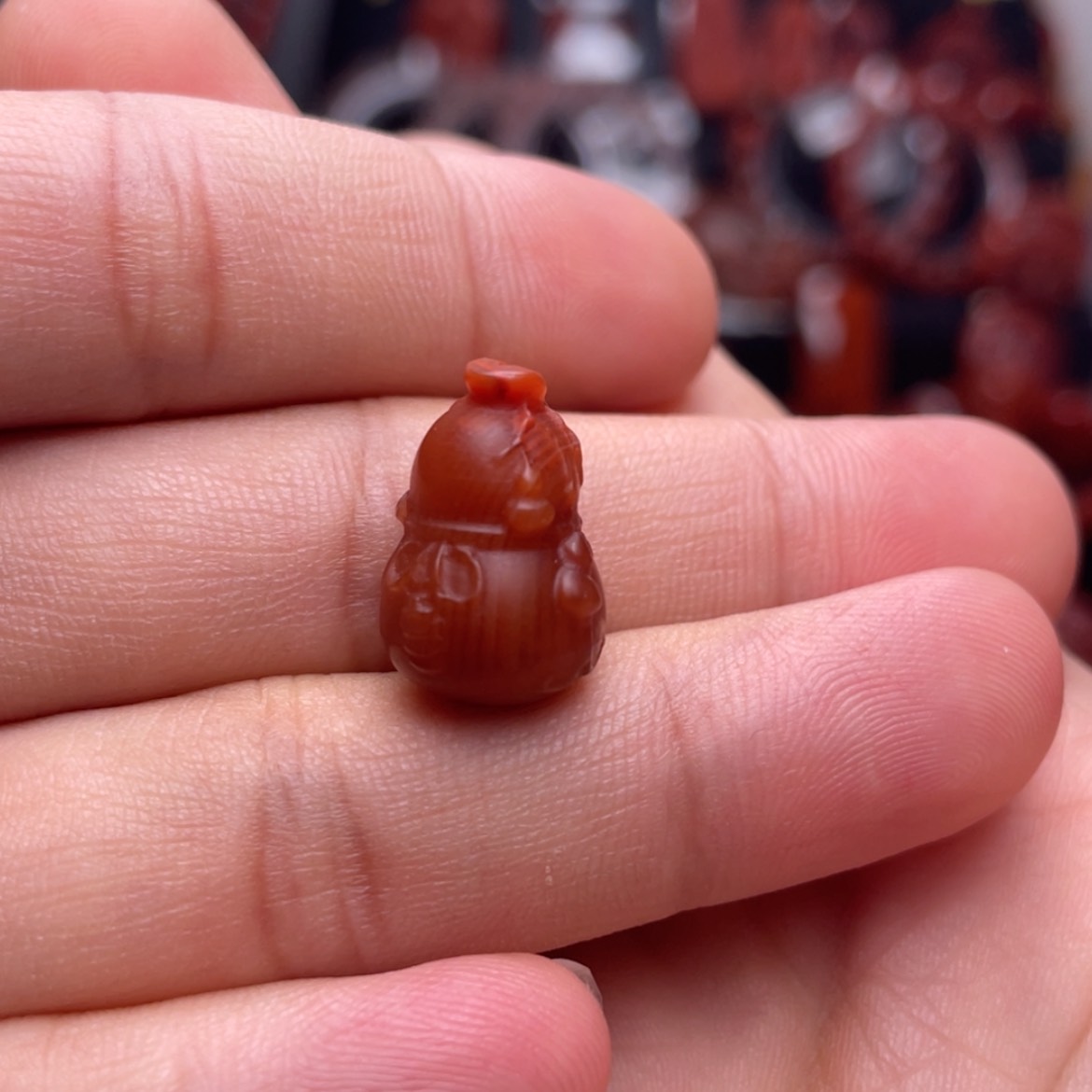 【闪购商品】未镶嵌葫芦11mm南红玛瑙