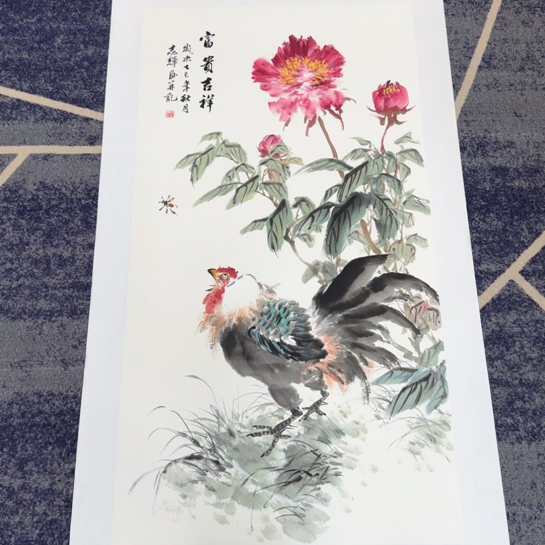 国画国画作品山水花鸟纯手绘