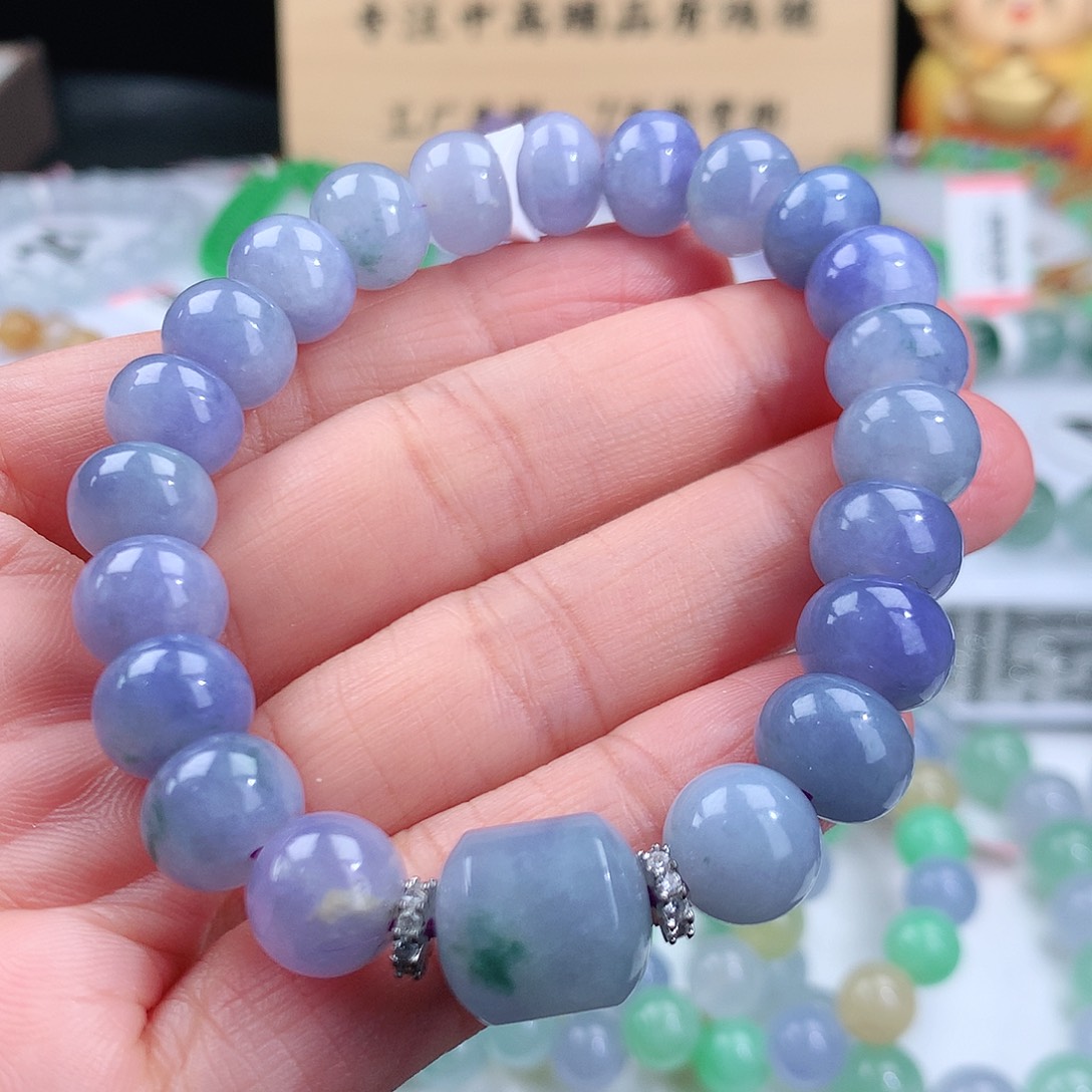 翡翠手链未镶嵌卡10.6mm