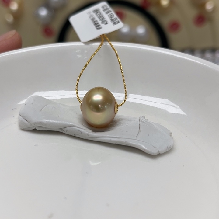 颈饰海水珍珠18K金镶嵌金珠 11-12mm 26号