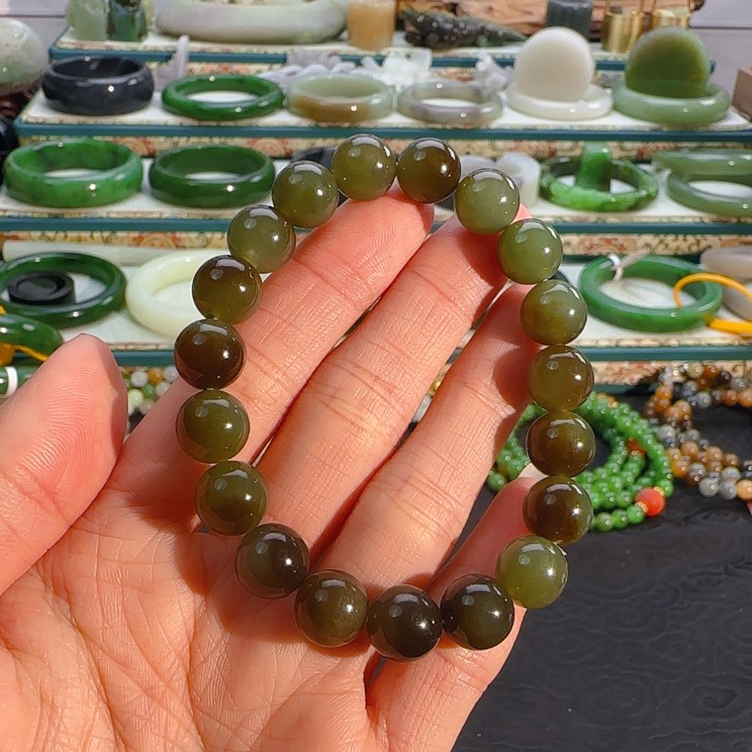 未镶嵌手串和田玉且末糖蓝