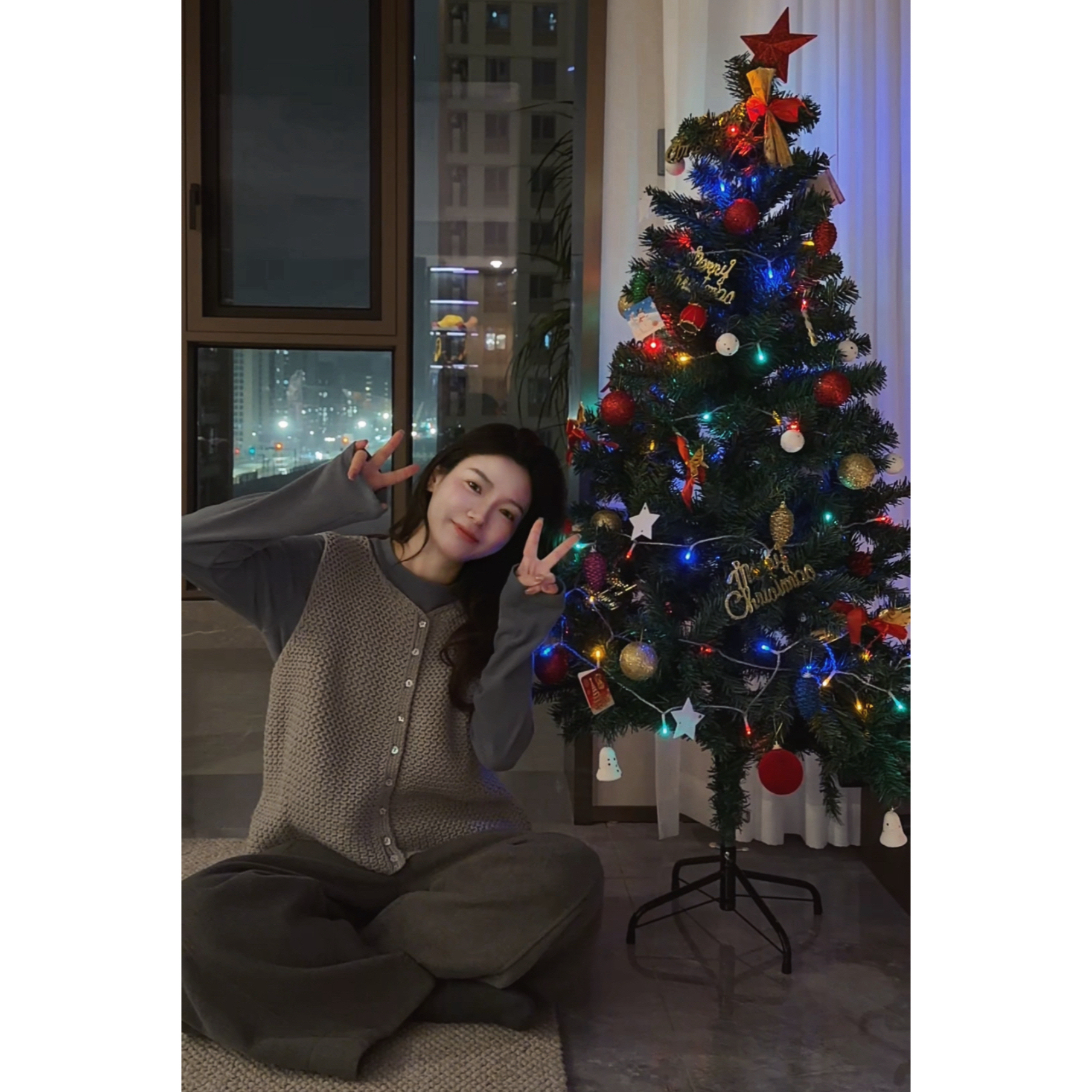 阿虞 文艺少女｜韩系圆领针织叠穿马甲女