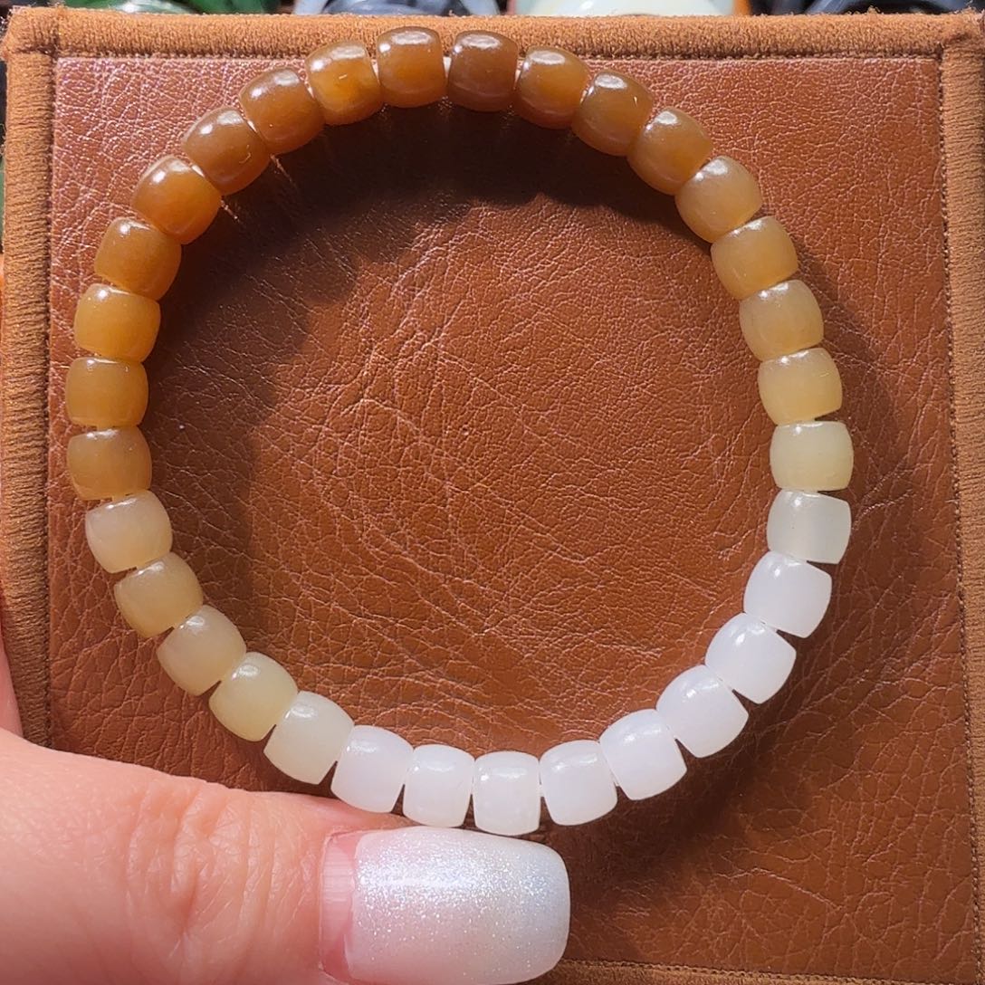 和田玉未镶嵌手链