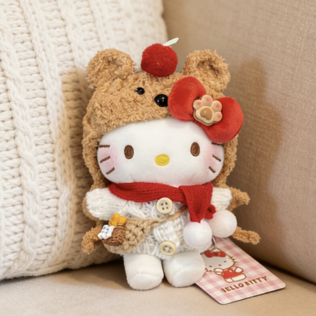 正版hellokitty奶咖棕熊kt三丽鸥包包挂件惊喜书包送人生日礼物女