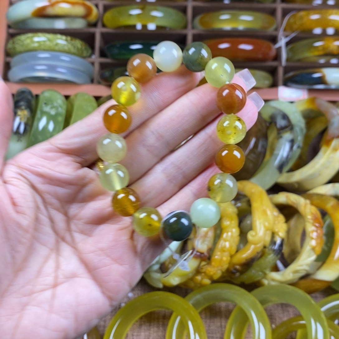 未镶嵌蛇纹石玉手镯