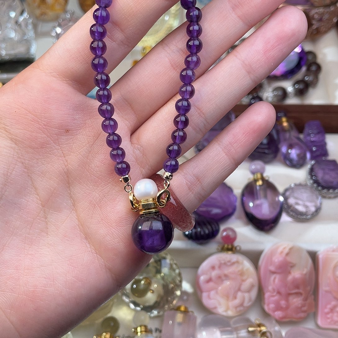 水晶颈饰未镶嵌天然水晶吊坠480