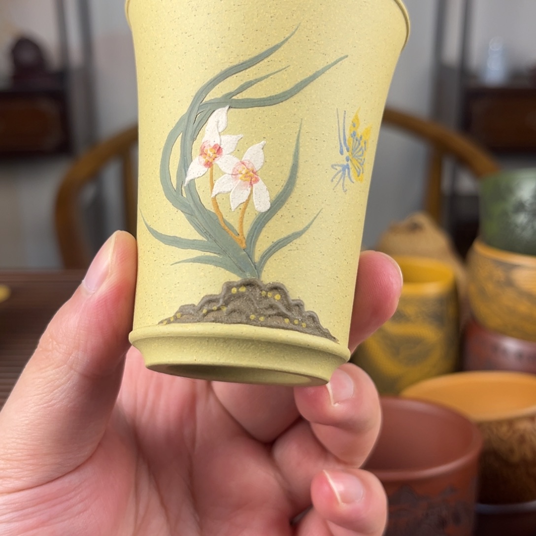 紫砂茶杯紫砂主人杯 手工制作