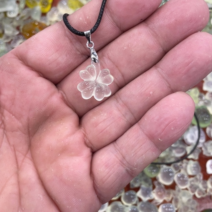 蛇纹石玉合金颈饰