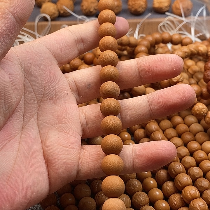 文***手手串猴头核桃机雕圆满