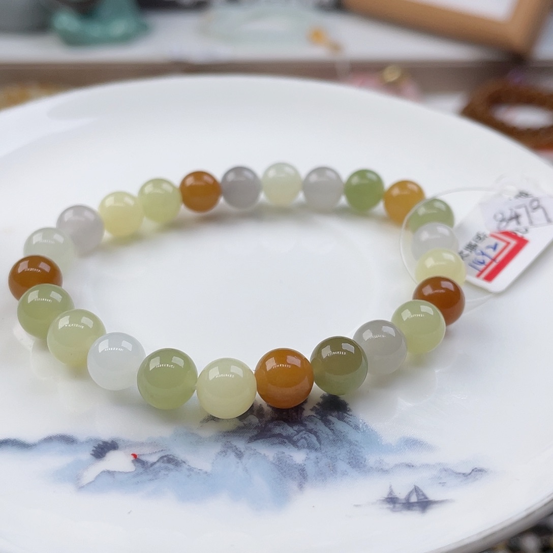 和田玉手串未镶嵌