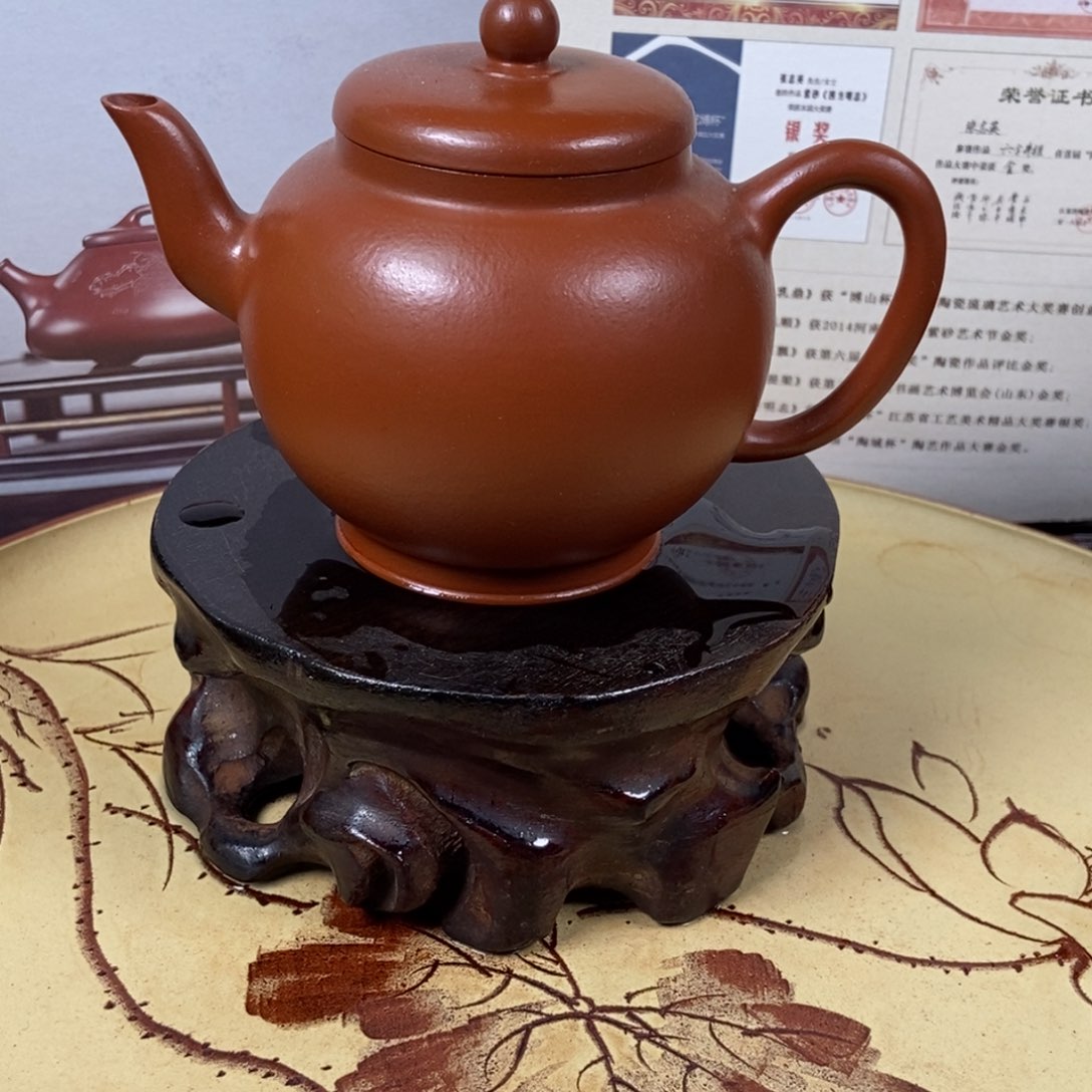 紫砂茶壶岸*容量宜兴紫砂壶