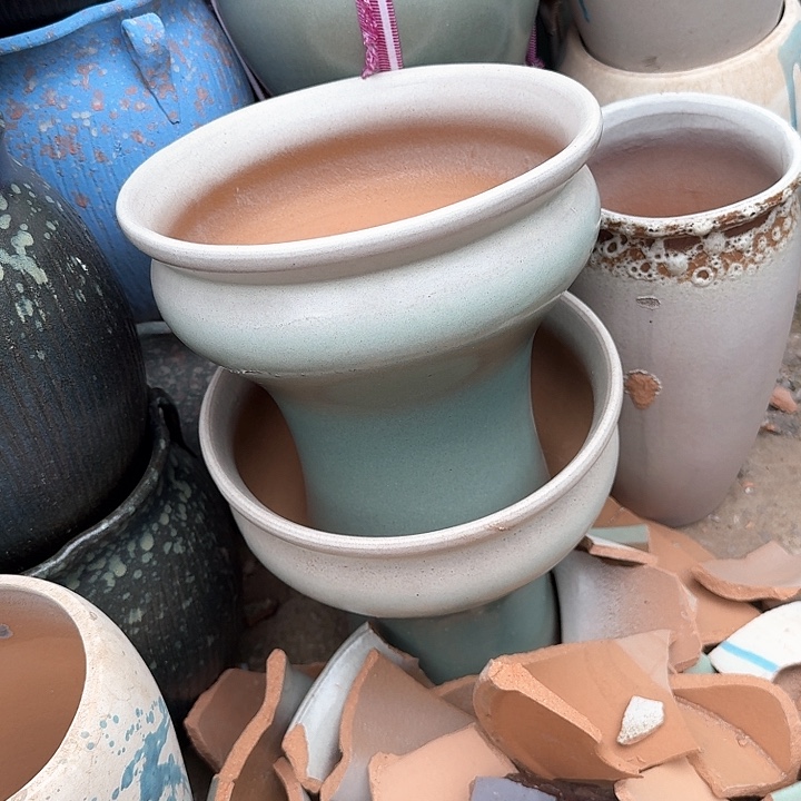 红陶微瑕花盆处理来啦