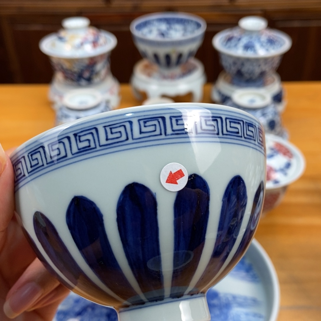 手绘现代茶具非古董