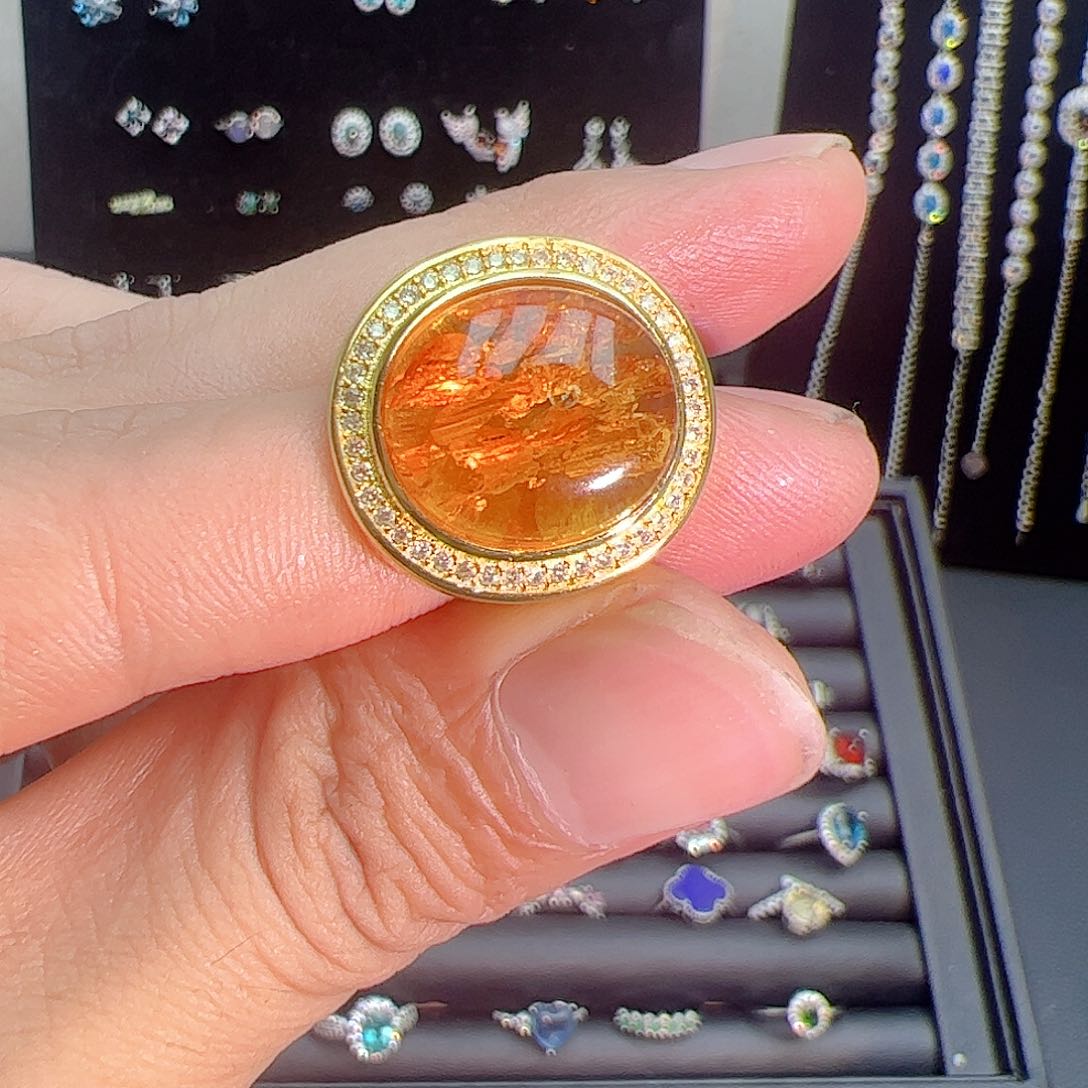 紫晶珠宝半成品银S925镶嵌