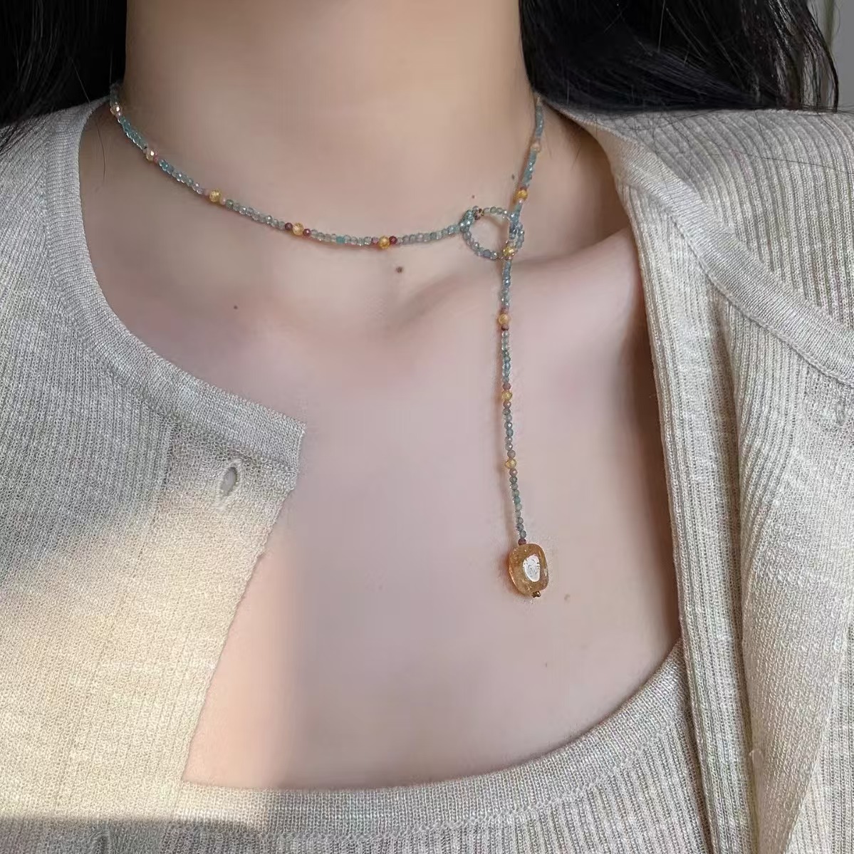 新中式 玛瑙 时尚 项链【款号385*】