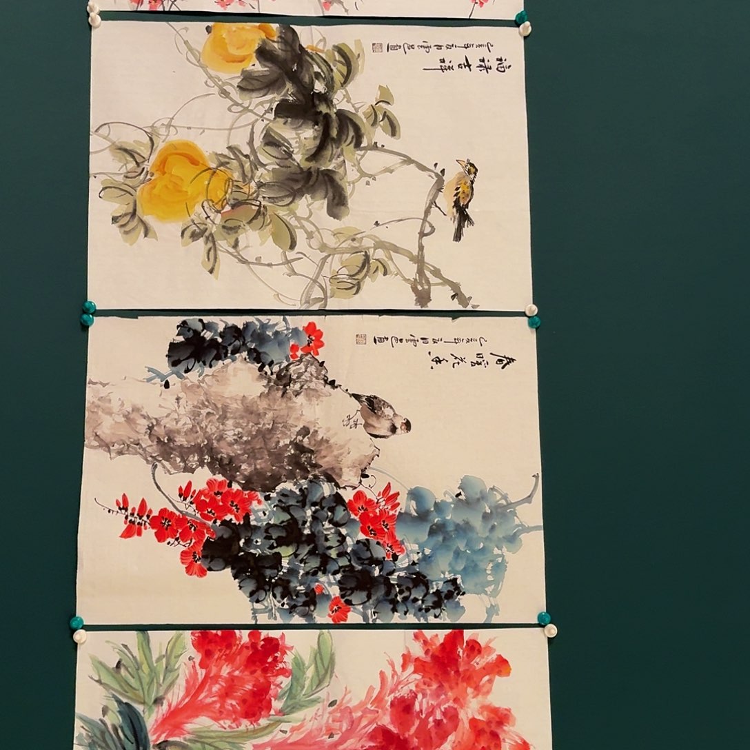 国画云老师画作画作