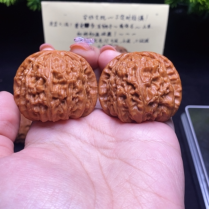 核桃把件42闷白修已打底126