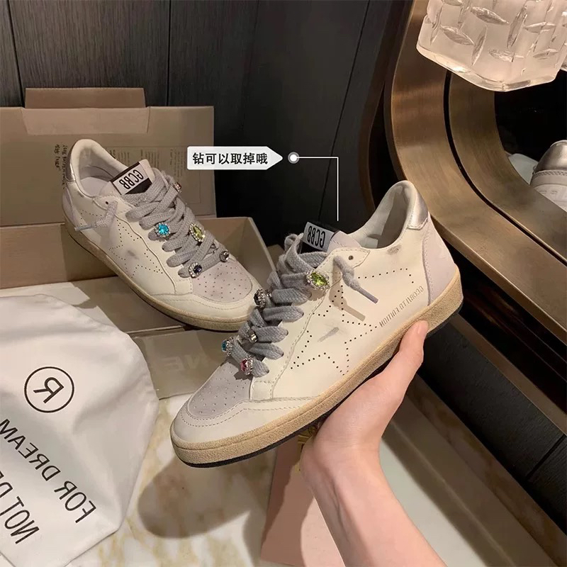 脏脏鞋做旧德训鞋女款星星小脏板鞋夏季休闲百搭真皮运动小白鞋