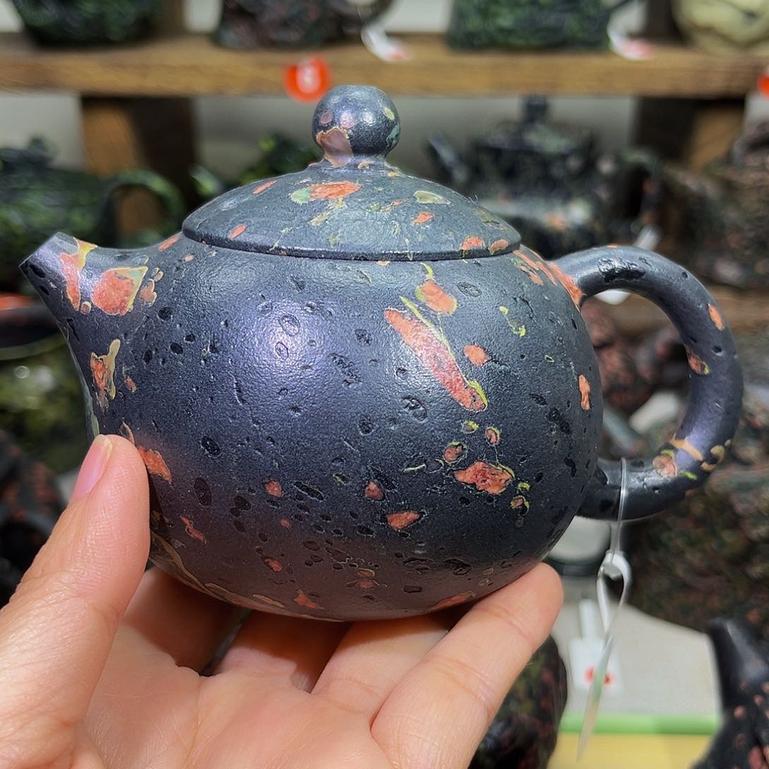 石材梅花玉安山玉西施壶220CC