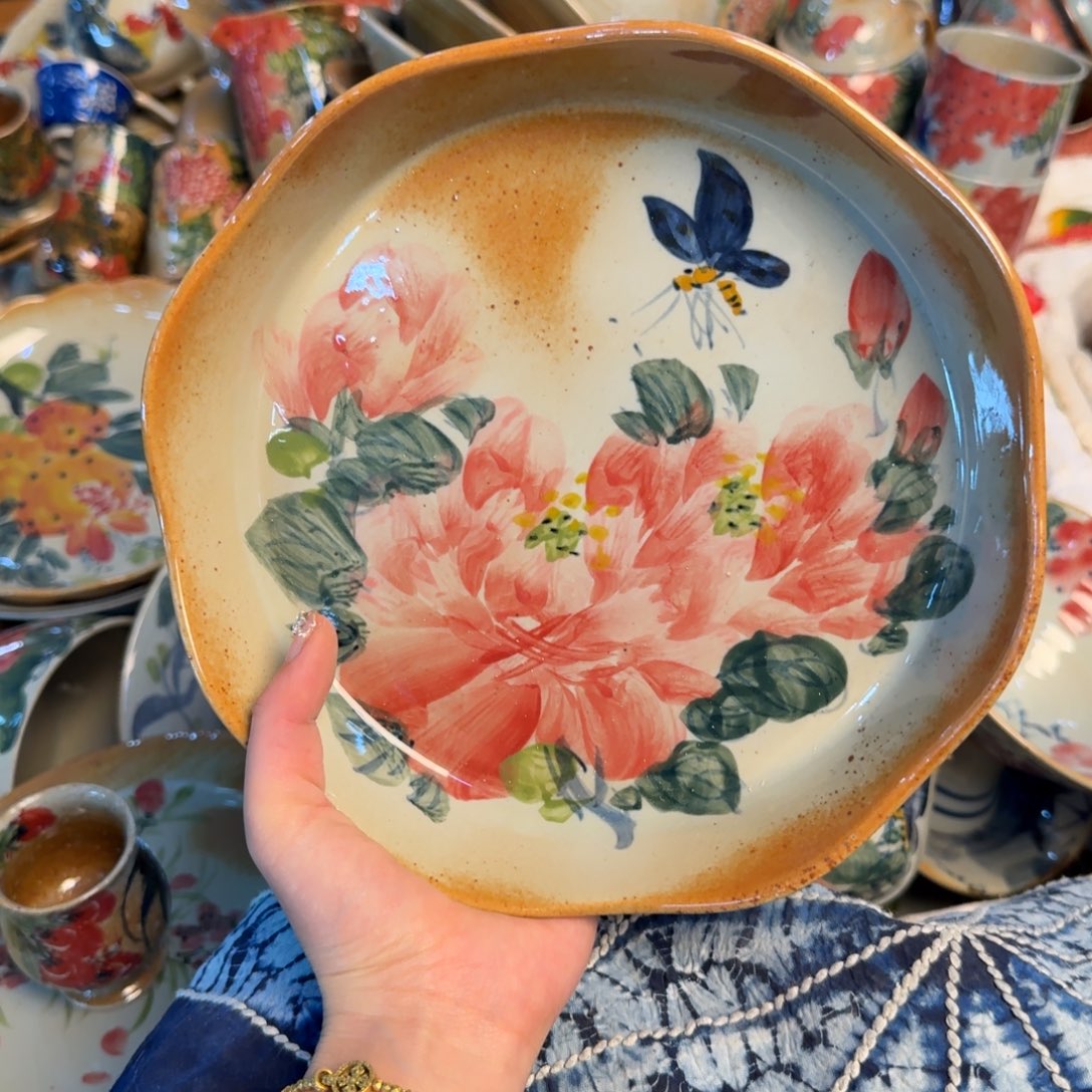 瓷片景德镇陶瓷手工手绘