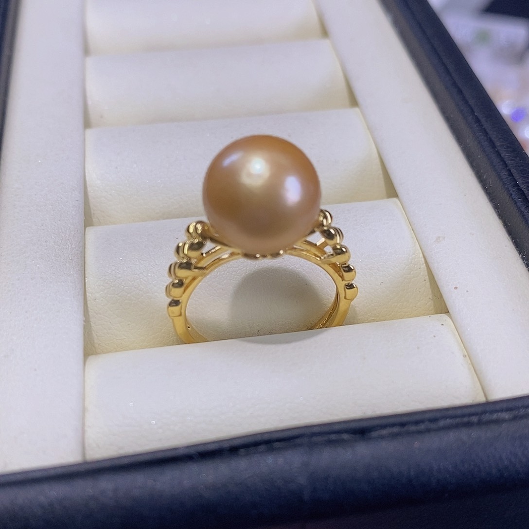 戒指合金淡水珍珠