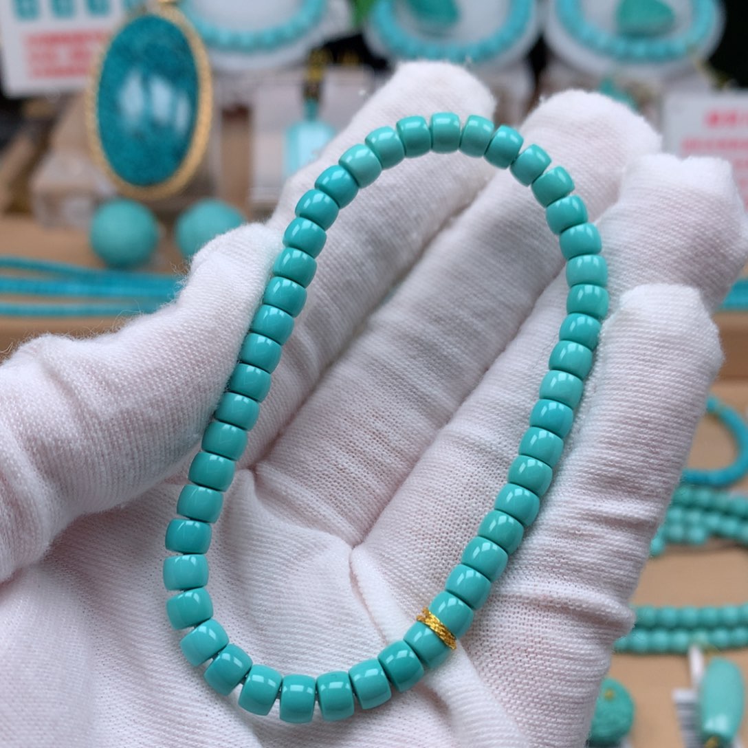 绿松石未镶嵌珠宝奇石5.1mm