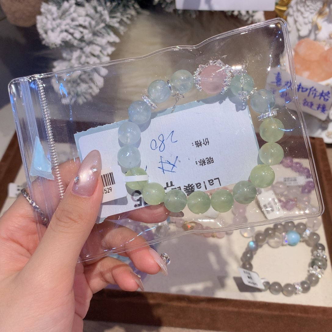 水晶手串未镶嵌黑***重175号