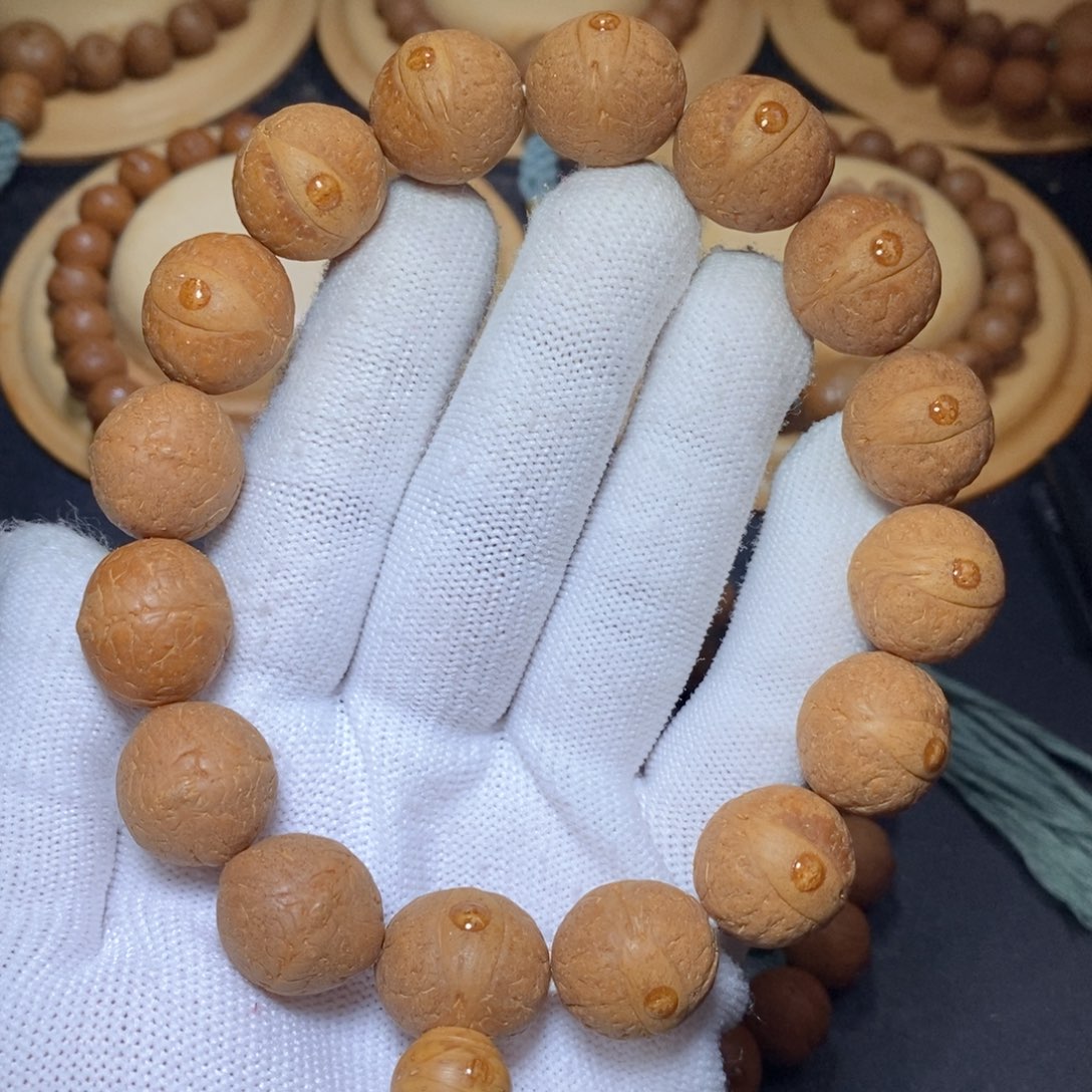 手串凤眼菩提16mm铁皮单圈