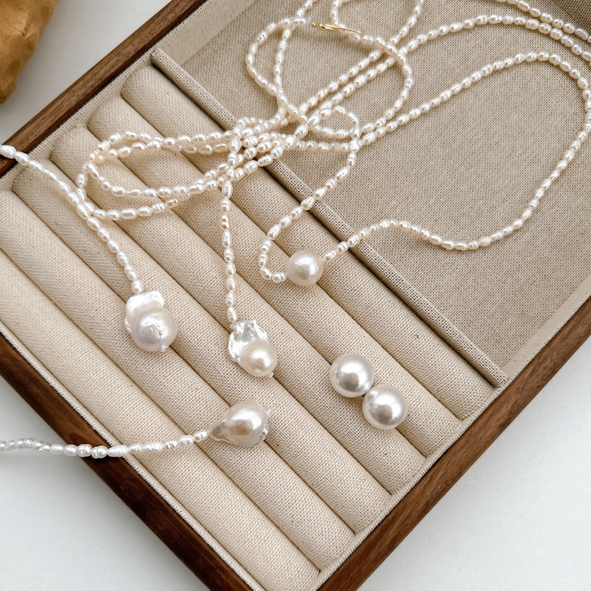 李小瘦大码女装【珍珠链】毛衣开衫搭配链珍珠XL01