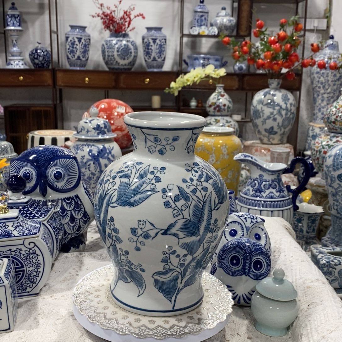 【闪购商品】摆件石榴花瓶摆件摆件……