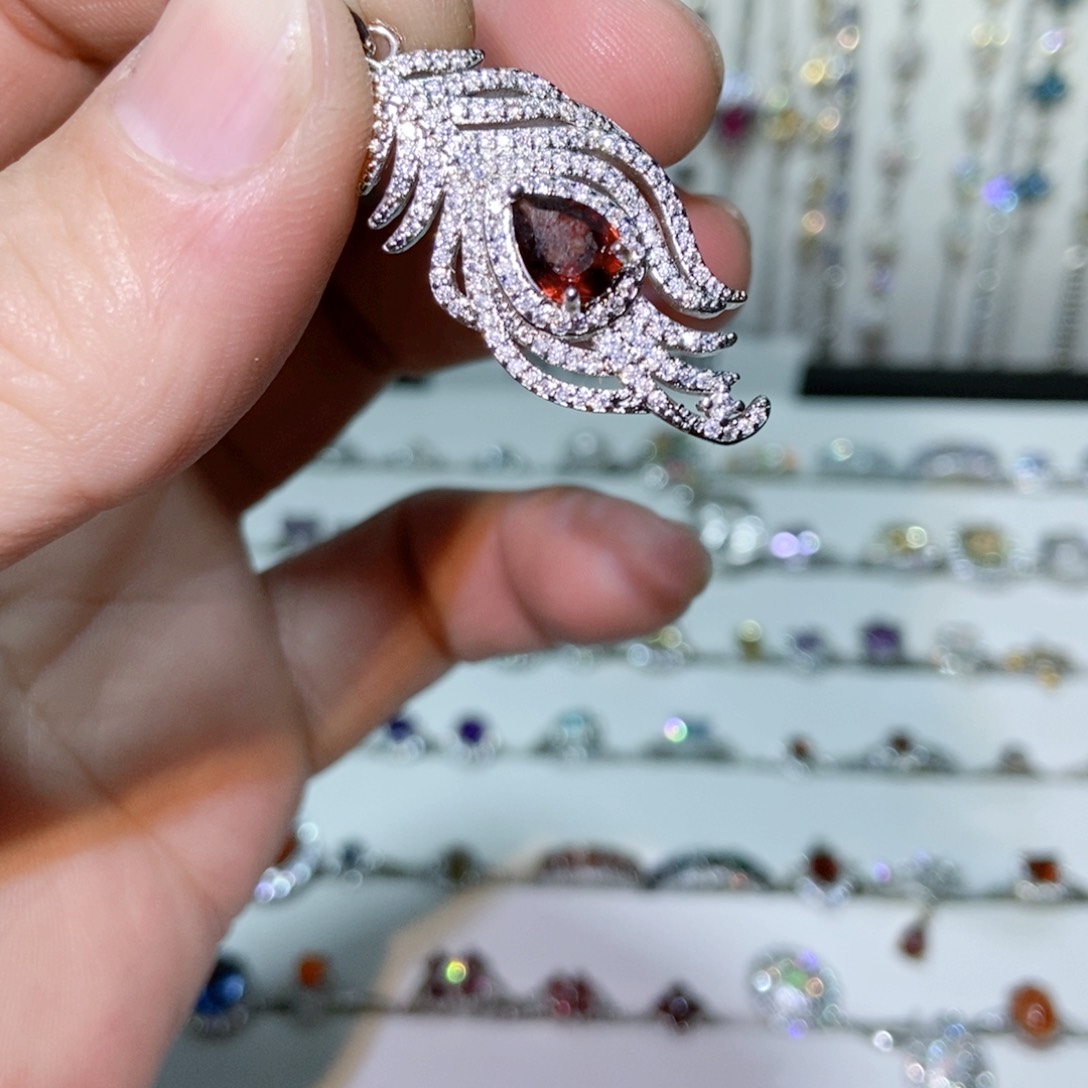 紫晶珠宝半成品银S925镶嵌