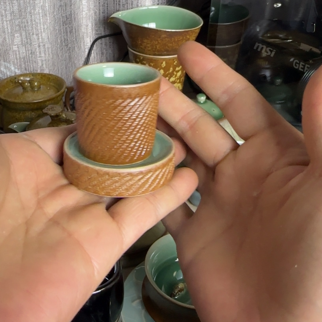 小金茶具青瓷茶器